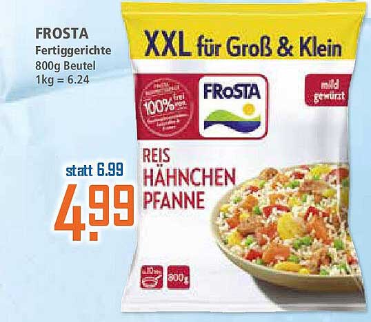 FROSTA Reis Hähnchen Pfanne 800g Beutel