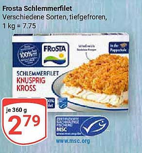 Frosta Schlemmerfilet Knusprig Kross, 360 g