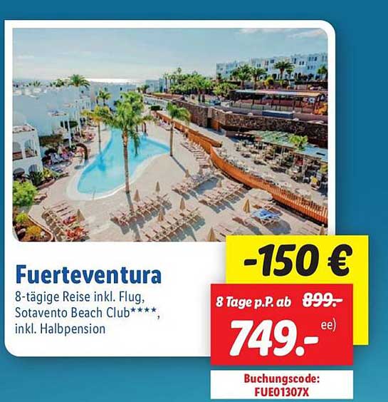Fuerteventura - 8-tägige Reise inkl. Flug, Sotavento Beach Club****, inkl. Halbpension