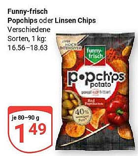 Funny-frisch Popchips oder Linsen Chips – Vielseitiger Snackgenuss