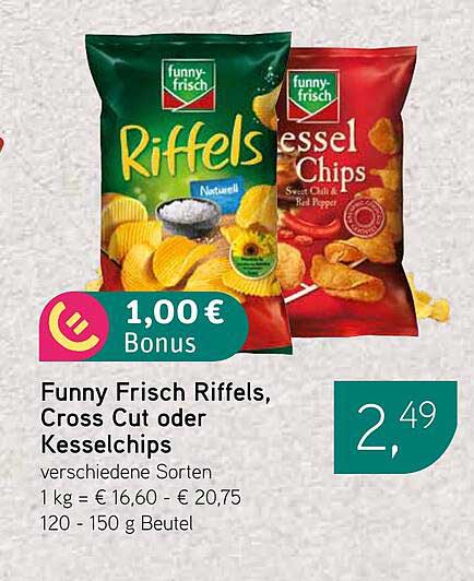 Funny Frisch Riffels, Cross Cut oder Kesselchips