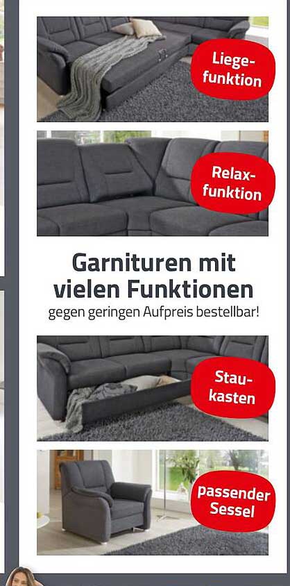 Garnituren mit vielen Funktionen