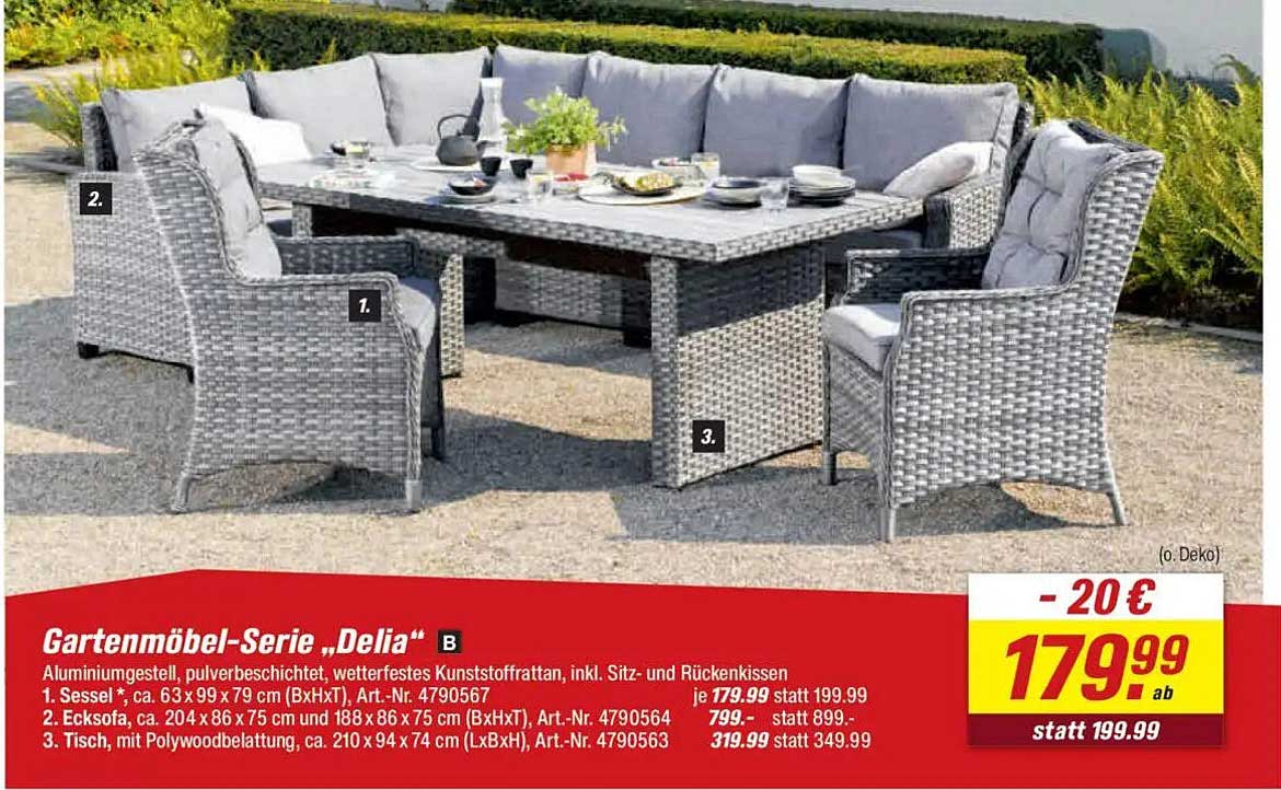 Gartenmöbel-Serie „Delia“ B