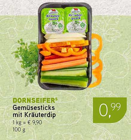 Gemüsesticks mit Kräuterdip