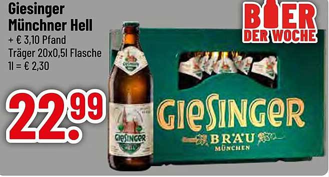 Giesinger Münchner Hell - Bier der Woche