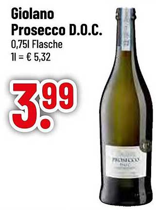 Giolano Prosecco D.O.C. 0,75L Flasche