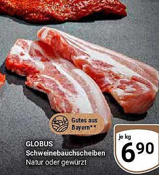 GLOBUS Schweinebauchscheiben – Natur oder gewürzt