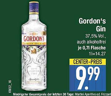Gordon‘s Gin 0,7 l - Ideal für jeden Anlass