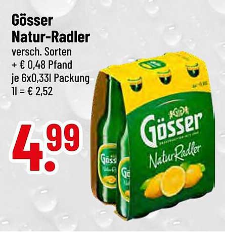 Gösser Natur-Radler 6x0,33l