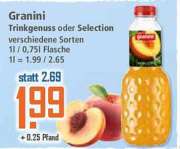 Granini Trinkgenuss oder Selection verschiedene Sorten