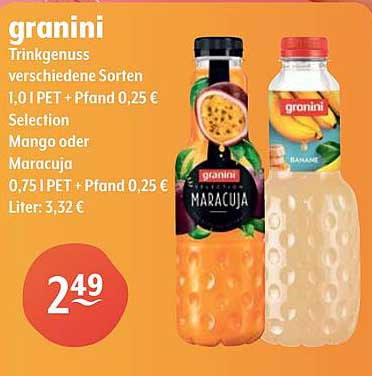 granini Trinkgenuss verschiedene Sorten