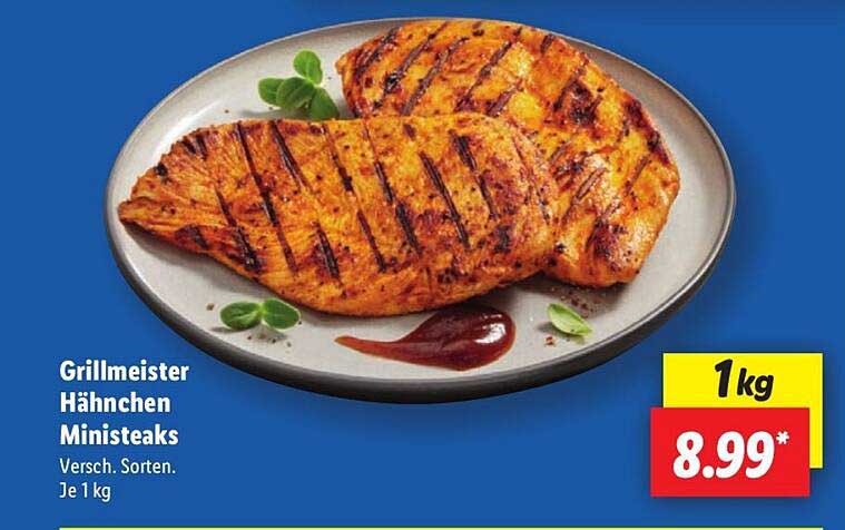 Grillmeister Hähnchen Ministeaks 1 kg