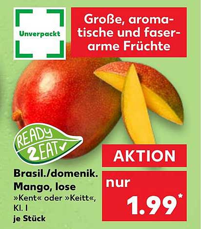 Große, aromatische und faserarme Früchte - Brasilianische/Dominikanische Mango
