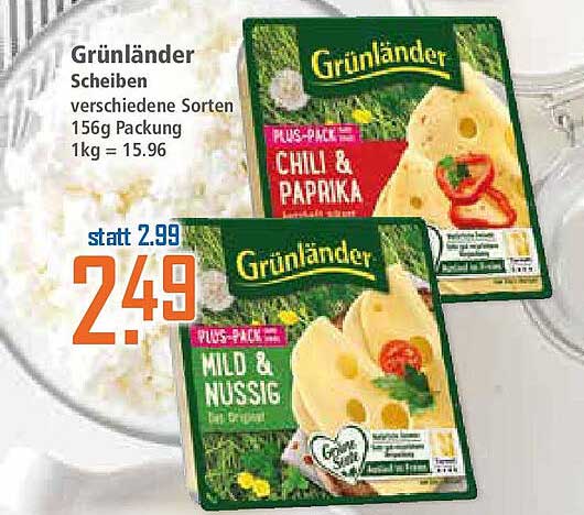 Grünländer Scheiben - verschiedene Sorten