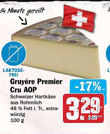 Gruyère Premier Cru AOP - Schweizer Hartkäse