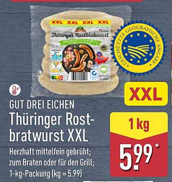 GUT DREI EICHEN Thüringer Rostbratwurst XXL