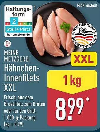Hähnchen-Innenfilets XXL – Frisch aus der Metzgerei
