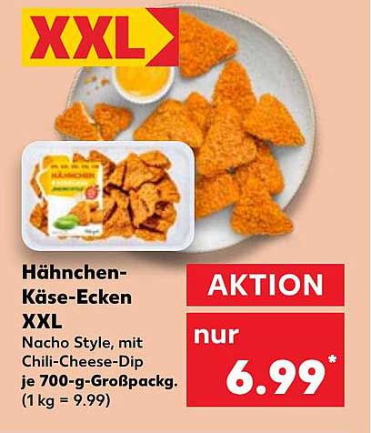 Hähnchen-Käse-Ecken XXL