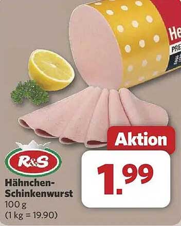 Hähnchen-Schinkenwurst