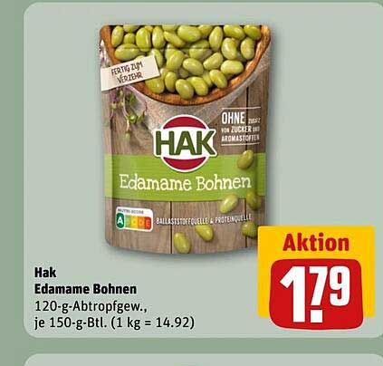 Hak Edamame Bohnen - Praktischer Snack für jeden Anlass