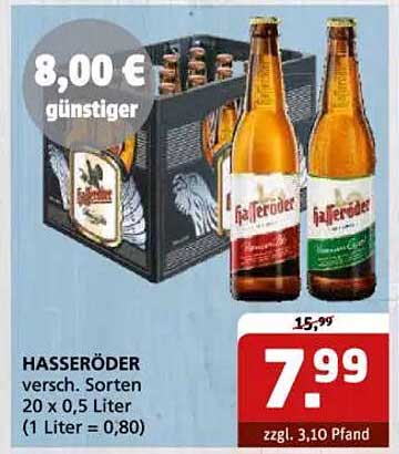 HASSERÖDER 20 x 0,5 Liter - jetzt für 7,99 €