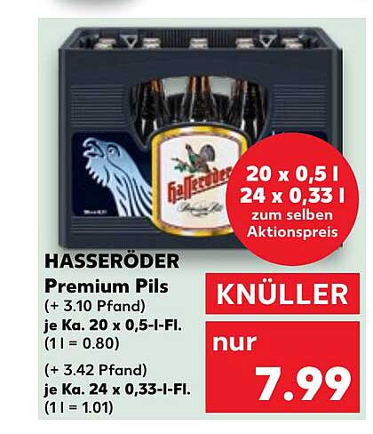 Hasseröder Premium Pils – Aktionspreis im Kaufland-Prospekt