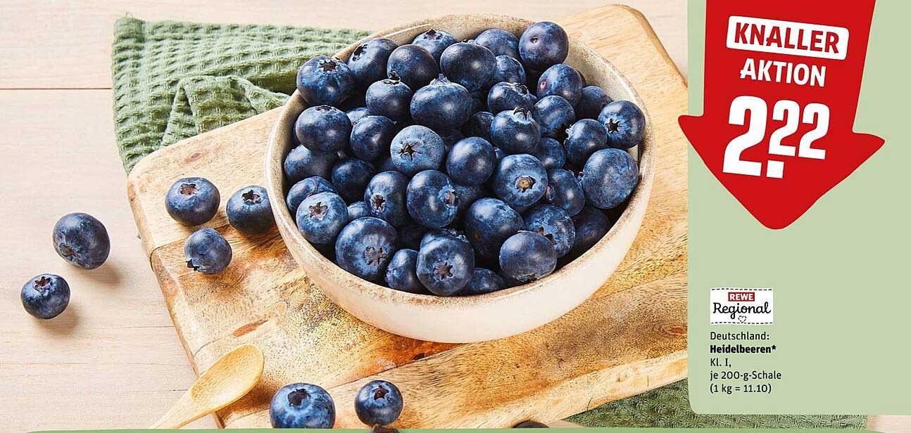 Heidelbeeren, Klasse I, je 200-g-Schale – Knaller Aktion!