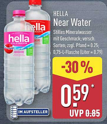 HELLA Near Water - Stilles Mineralwasser mit Fruchtgeschmack
