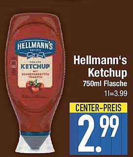Hellmann's Ketchup 750ml Flasche