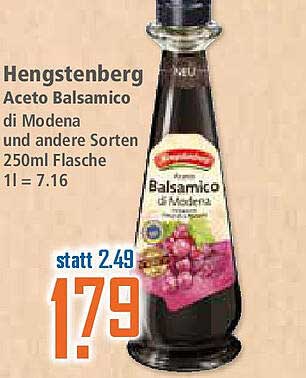 Hengstenberg Aceto Balsamico di Modena 250ml