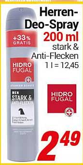 Herren-Deo-Spray 200 ml - stark & Anti-Flecken