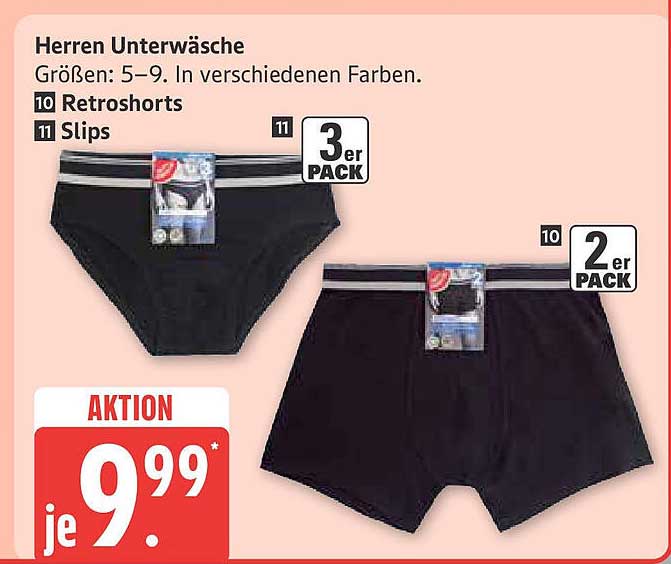 Herren Unterwäsche – Retrosorts und Slips im Angebot
