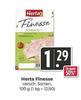 Herta Finesse Schinken - Feinwürzig (100 g)
