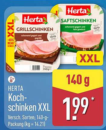 HERTA Kochschinken XXL 140 g