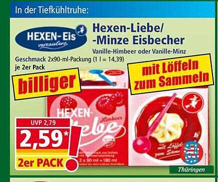 Hexen-Liebe/-Minze Eisbecher
