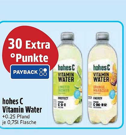 hohes C Vitamin Water 0,75L Flasche