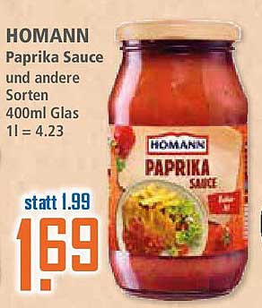 HOMANN Paprika Sauce und andere Sorten 400ml