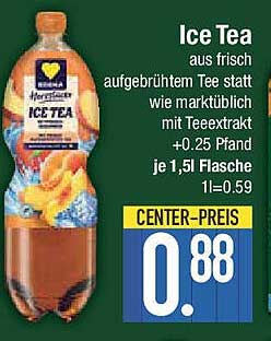 Ice Tea aus frisch aufgebrühtem Tee