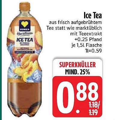 Ice Tea aus frisch aufgebrühtem Tee – Edeka