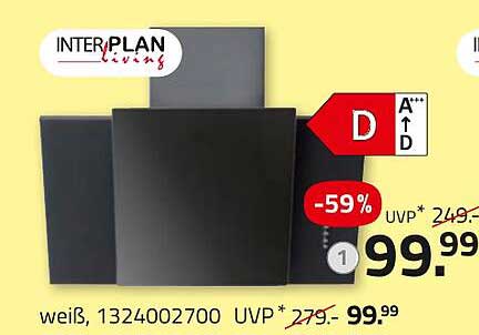 INTERPLAN Living Möbelset in Weiß