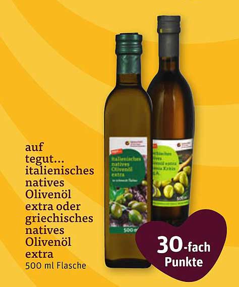 Italienisches natives Olivenöl extra oder griechisches natives Olivenöl extra - 500 ml Flasche