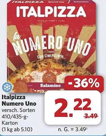 Italpizza Numero Uno - Verschiedene Sorten im Angebot