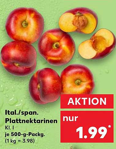 Ital./span. Plattnetkarinen K.I. je 500-g-Pack.