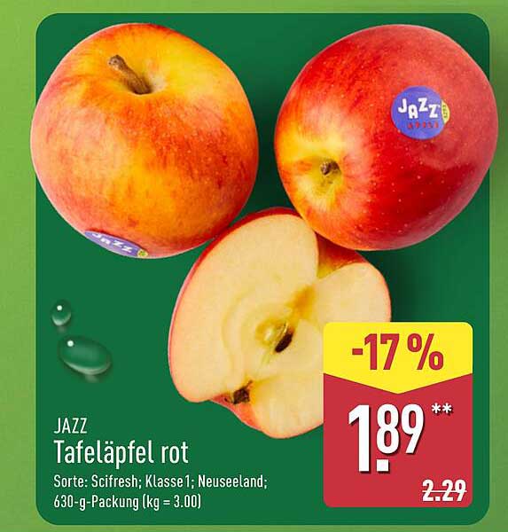JAzz Tafeläpfel rot - 630-g-Packung