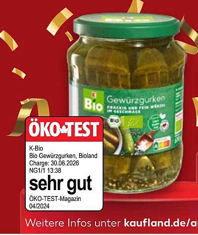 K-Bio Bio Gewürzgurken, Bioland