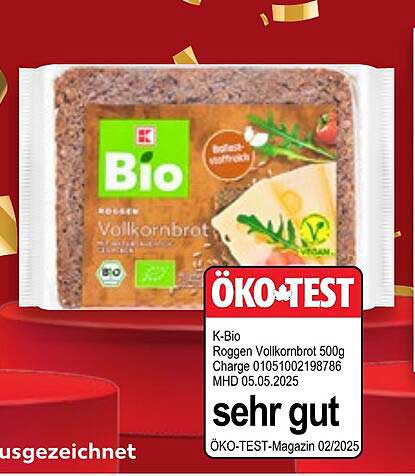 K-Bio Roggen Vollkornbrot 500g