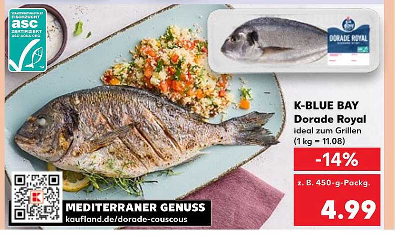 K-BLUE BAY Dorade Royal - ideal zum Grillen
