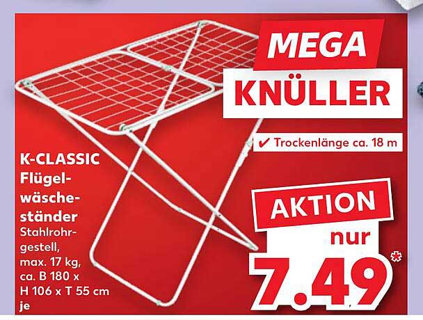 K-CLASSIC Flügelwäscheständer