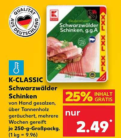 K-CLASSIC Schwarzwälder Schinken, g.g.A.