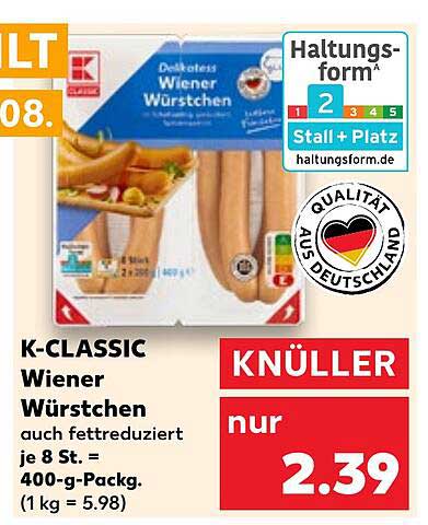 K-CLASSIC Wiener Würstchen